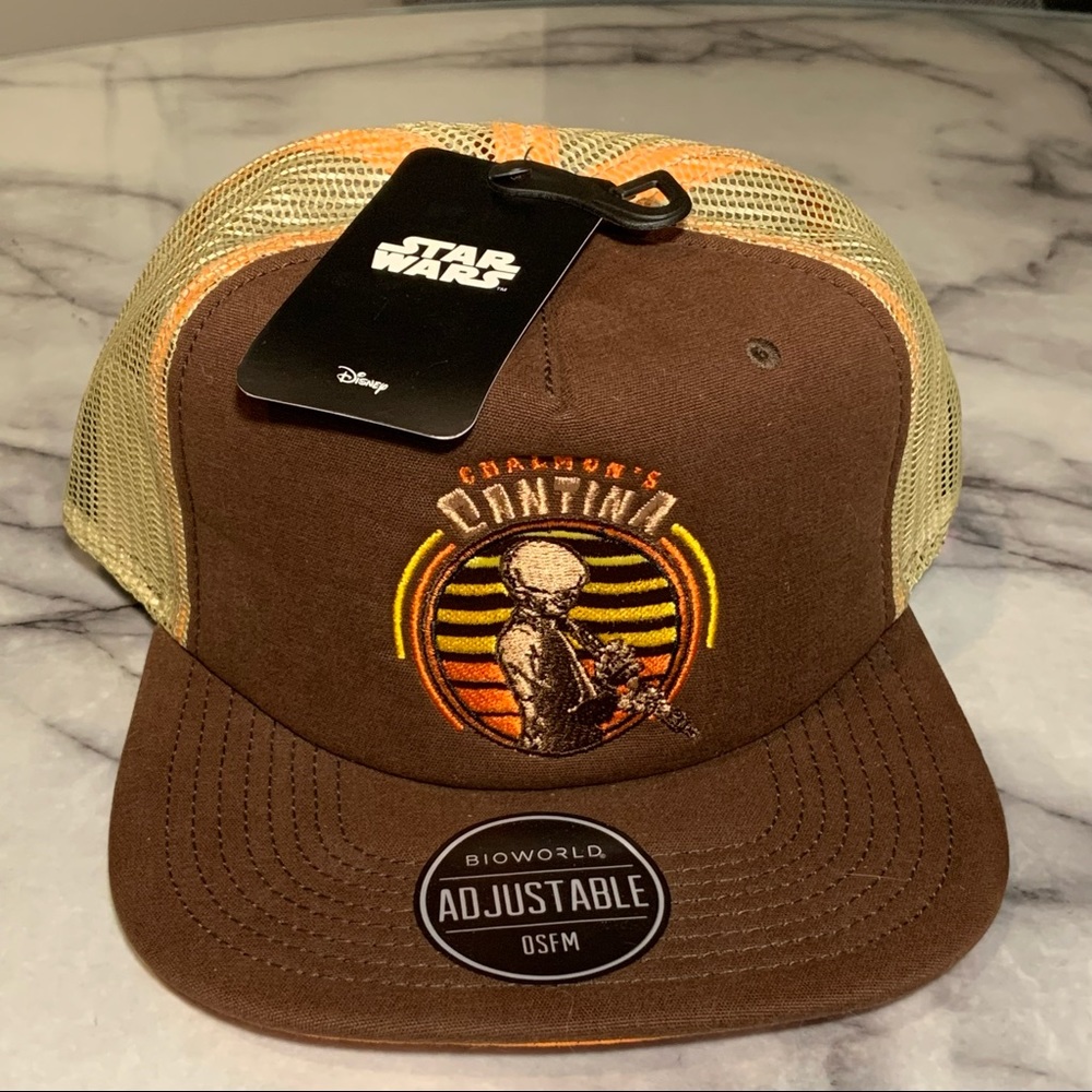 Disney Star Wars Mos Eisley Chalmun’s Cantina Band Foam Trucker SnapBack Hat NWT